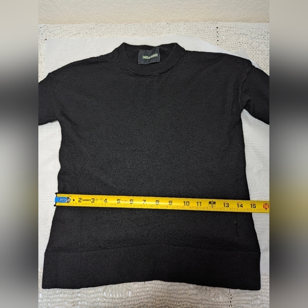 Zadig & Voltaire Black Knit Pullover Size XS - Picture 9 of 9